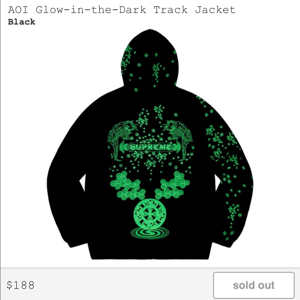 AOI Supreme Glow-In-The-Dark Track Jacket